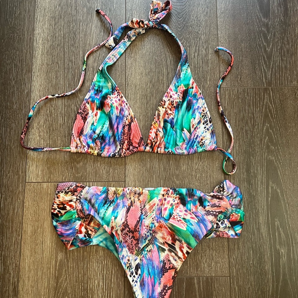 Luli Fama Multicolor Bikini Set